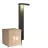 Mehrfachpackung 3x Nordlux Solar Gartenbeleuchtung Rica Quadrat Rostfreier Stahl Schwarz 4.5W 380lm - 830 Warmweiß |Bewegungs- und Lichtsensor