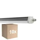 Mehrfachpackung 10x Ledvance Wasserdicht Deckenleuchte Feuchtigkeitsdicht FLEX Durchgangsverdrahtung 42W 6800lm - | IP66 - Ersatz Für 2x58W