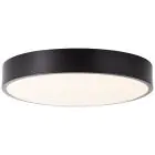 Brilliant Slimline Plafonnier Métal Plastique Noir Blanc 22W 2400lm - 830 Blanc Chaud | 330mm